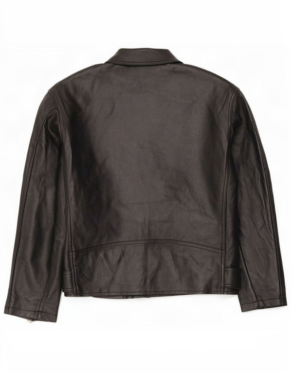 Topshop Veste de motard surdimensionnée en similicuir pour femme UK 4 XS Noir