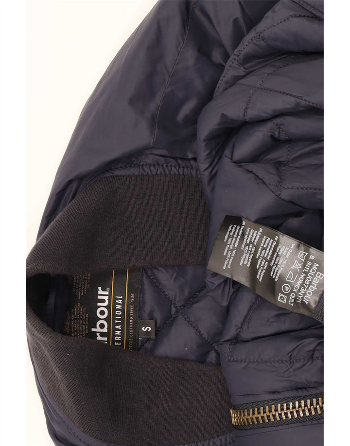 Barbour Veste matelassée pour homme UK 36 Small Bleu marine Colourblock Polyamide