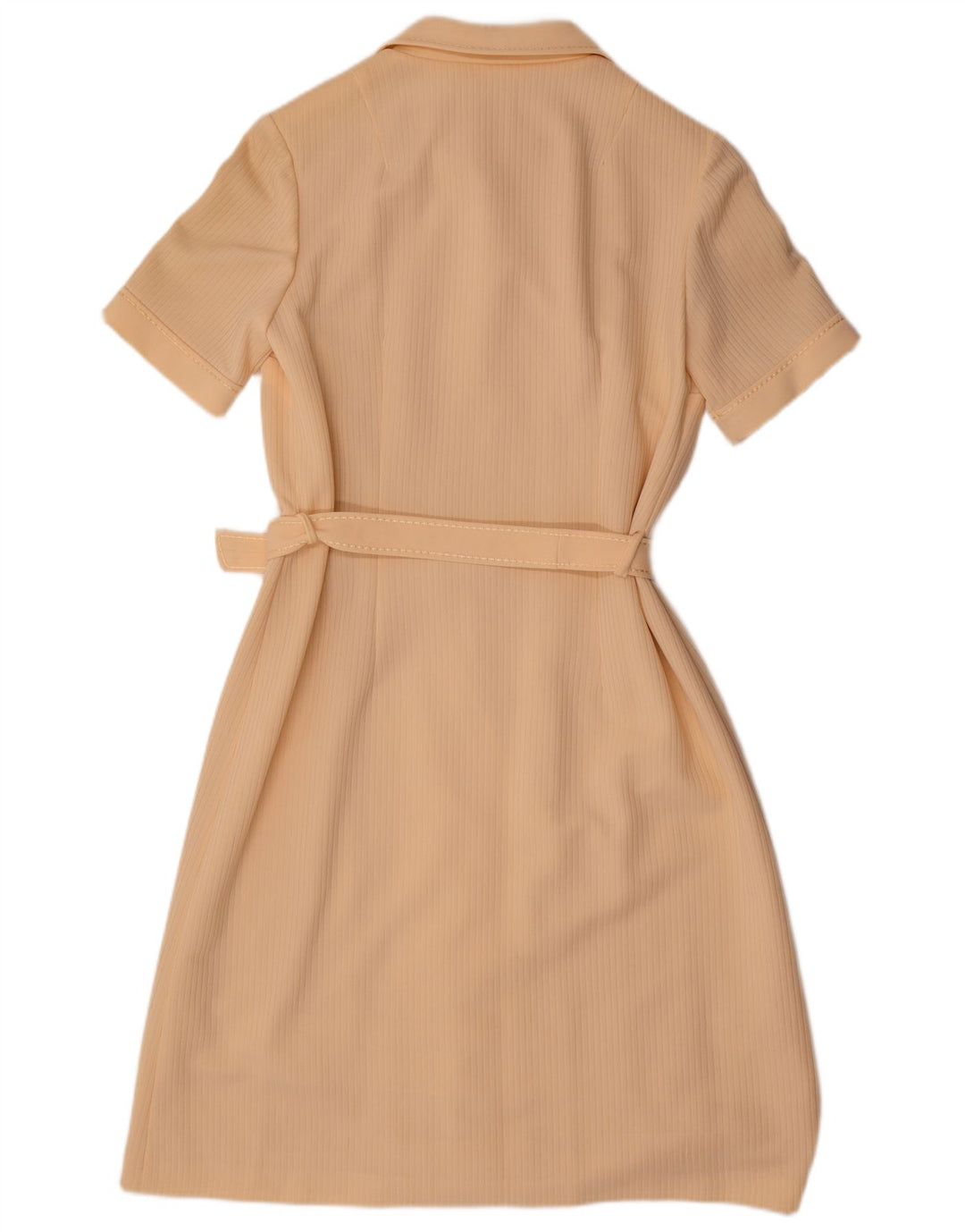 Robe Polo Femme Vintage UK 12 Beige Moyen