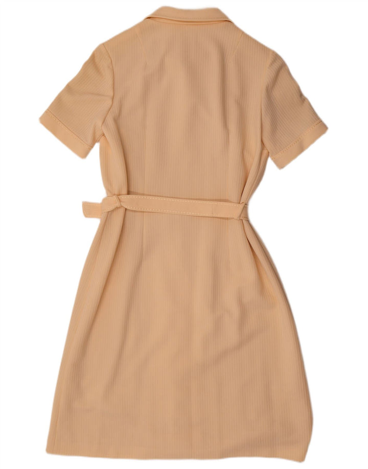 Robe Polo Femme Vintage UK 12 Beige Moyen