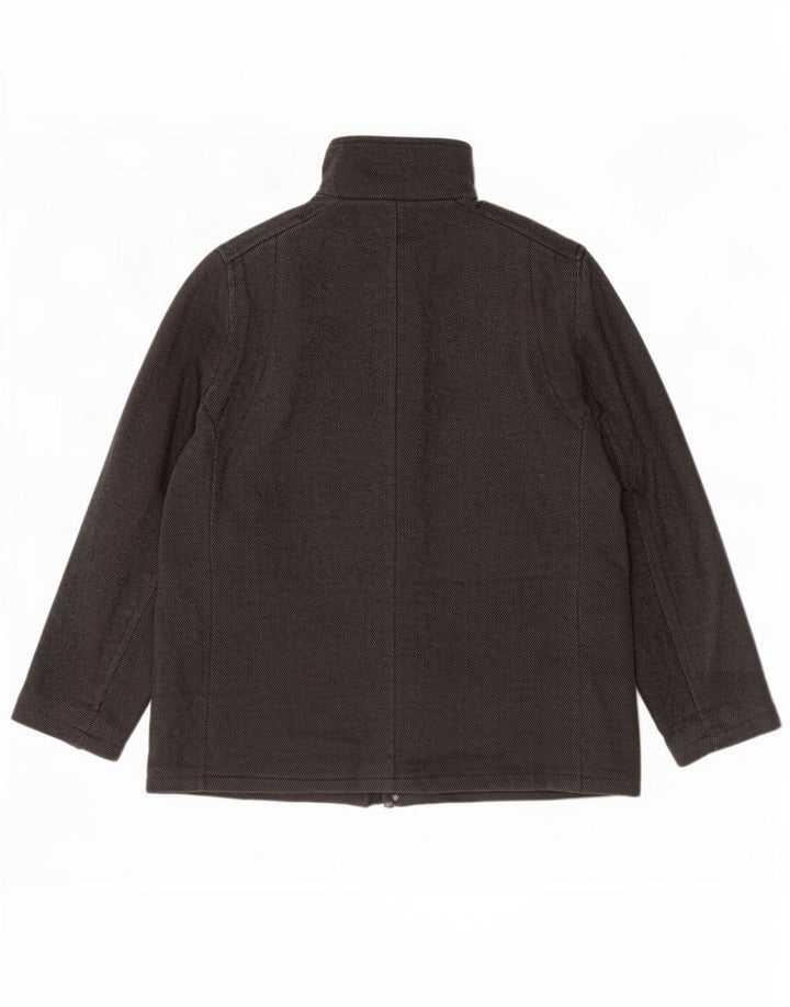 Calvin Klein Veste utilitaire pour homme UK 40 Grande laine à fines rayures grises