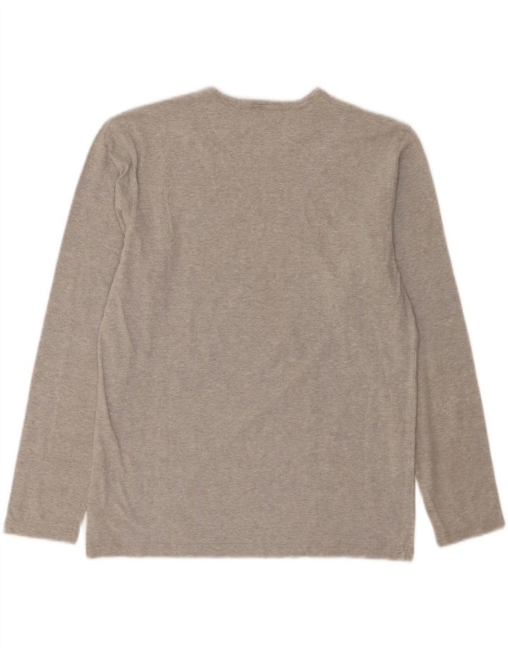 CALVIN KLEIN JEANS Womens Top Long Sleeve UK 14 Medium Grey Vintage Calvin Klein Jeans and Second-Hand Calvin Klein Jeans from Messina Hembry 