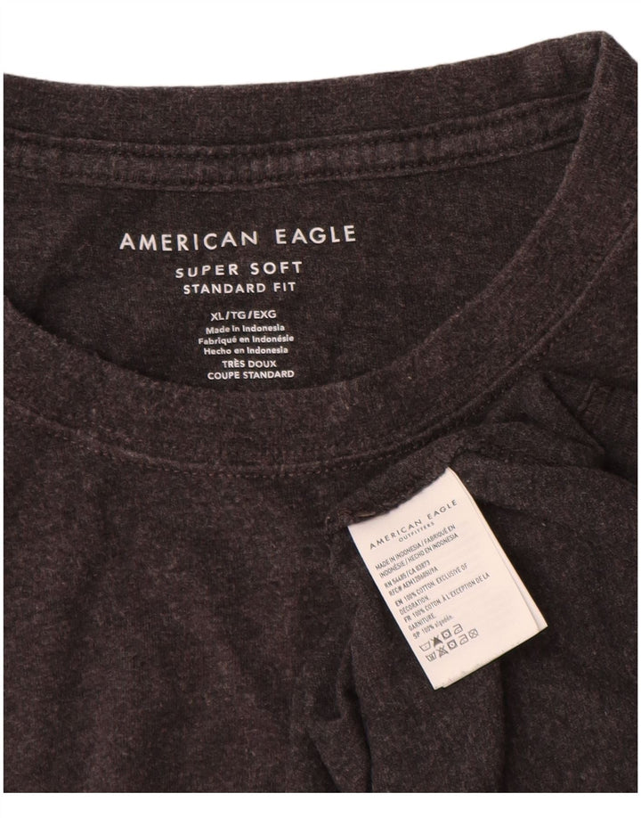 American Eagle T-shirt coupe standard pour homme XL en coton gris