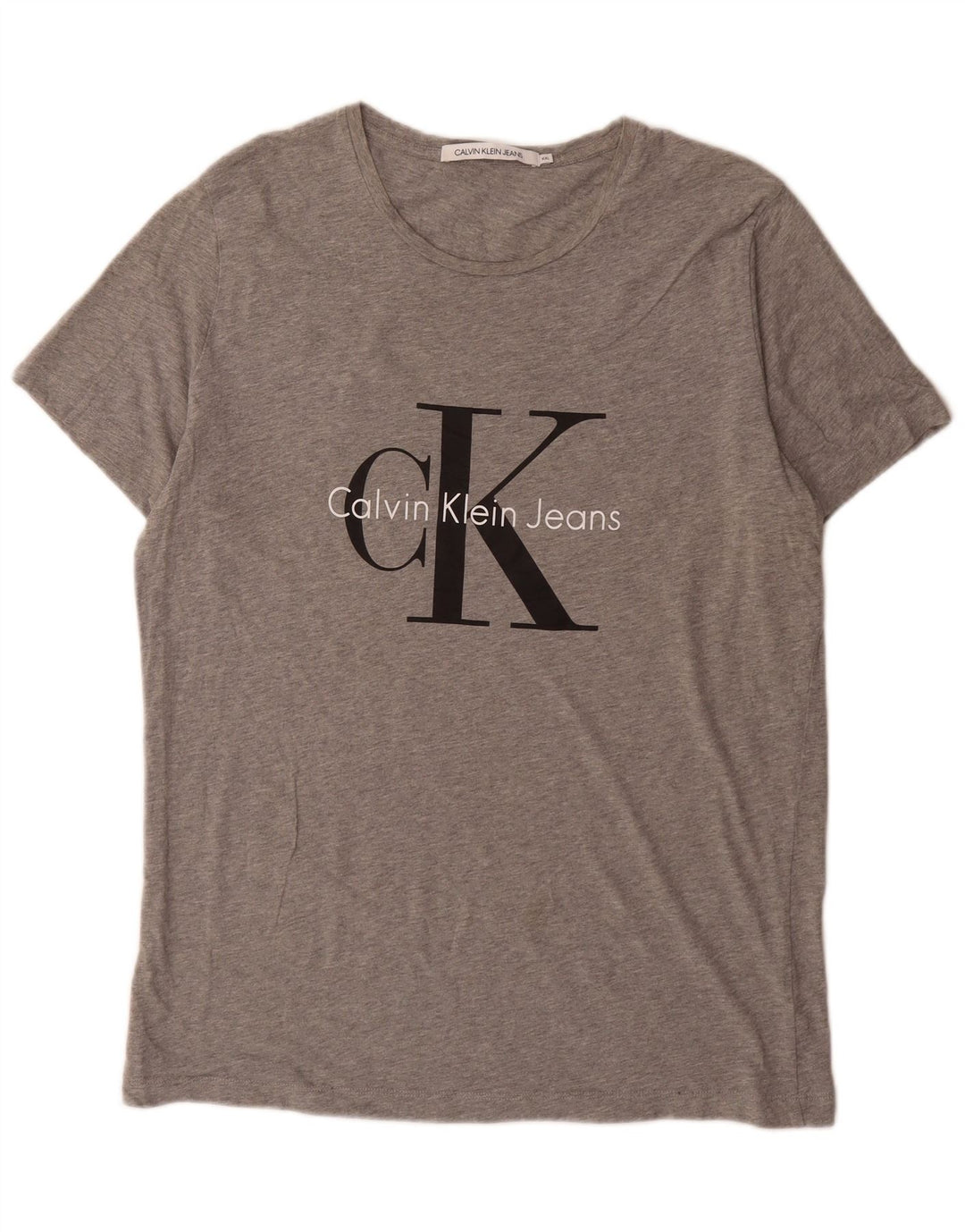 Calvin Klein Jeans T-shirt graphique pour homme 2XL Gris