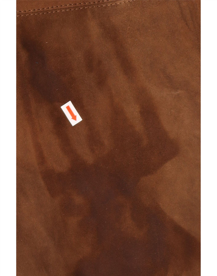 STRONG & FISHER LTD Manteau vintage en daim pour femme UK 18 XL Marron classique