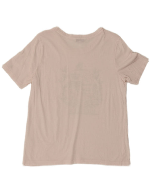 Tommy Hilfiger T-shirt graphique pour femme UK 16 Large Rose