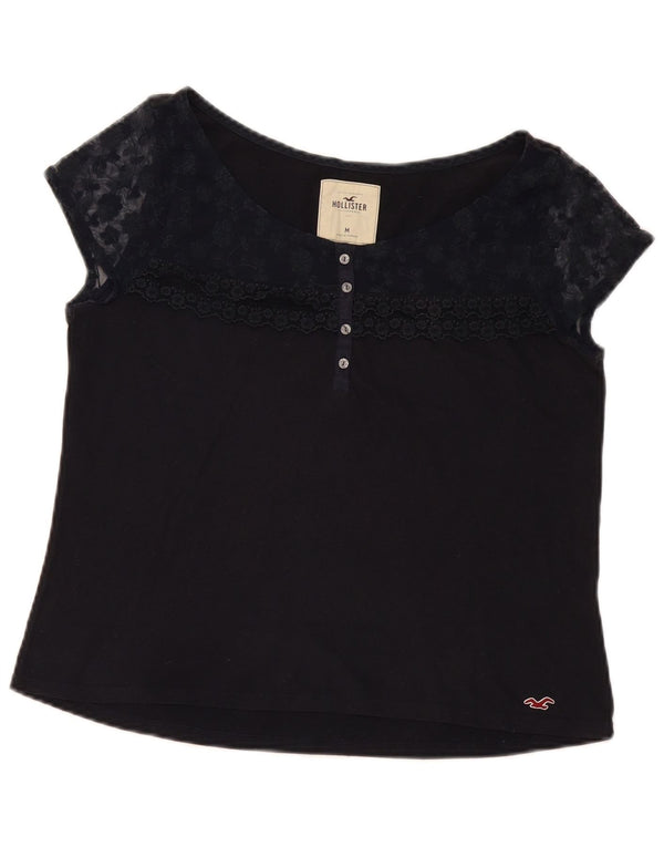Hollister Chemisier Top UK 14 Medium Navy Blue Floral pour Femme