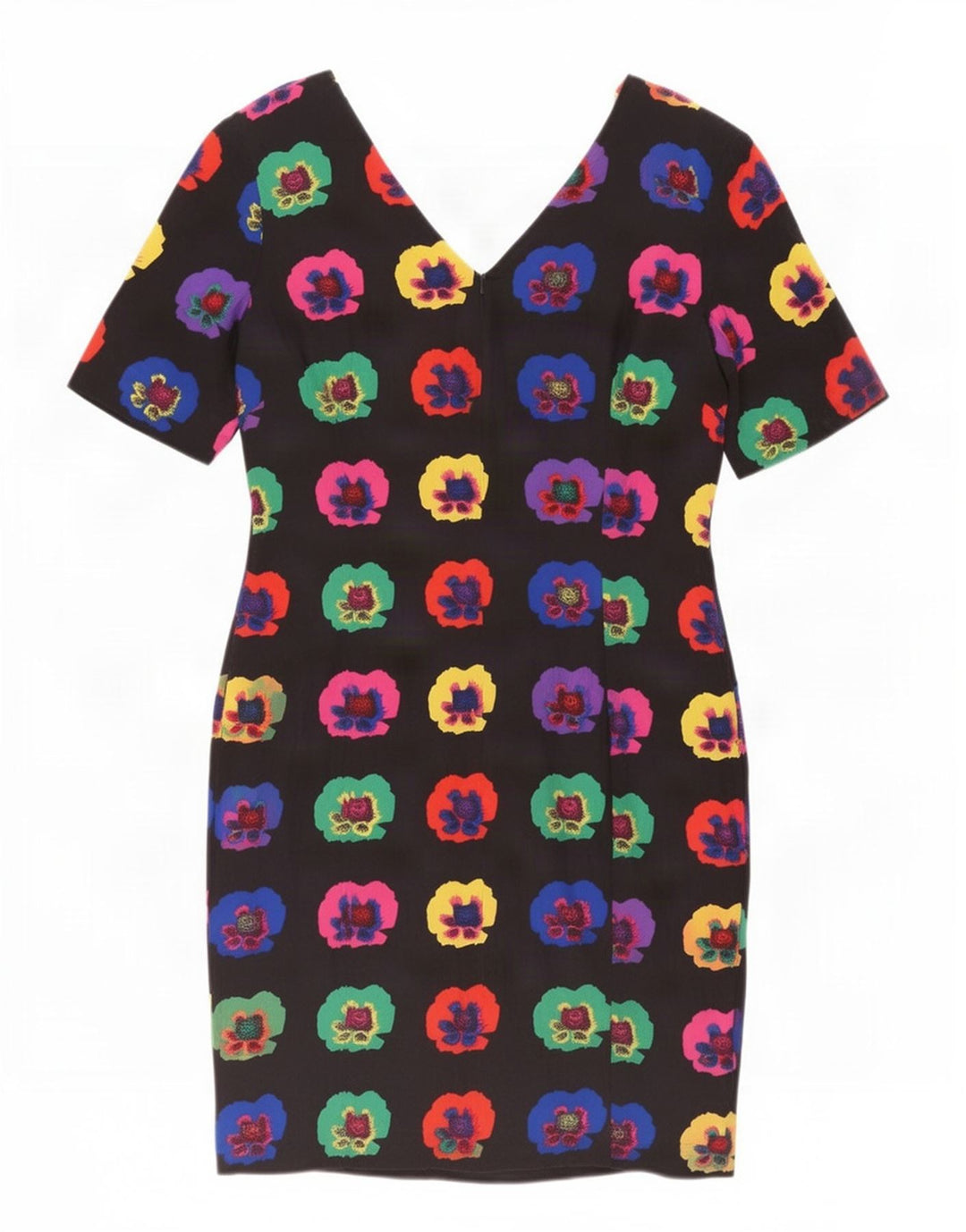 Laurel Robe fourreau pour femme EU 40 Soie florale noire moyenne