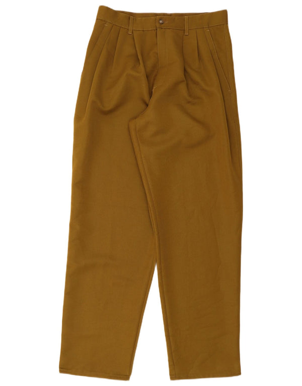 Pantalon cargo taille haute vintage pour hommes IT 50 Large W31 L32 Polyester marron
