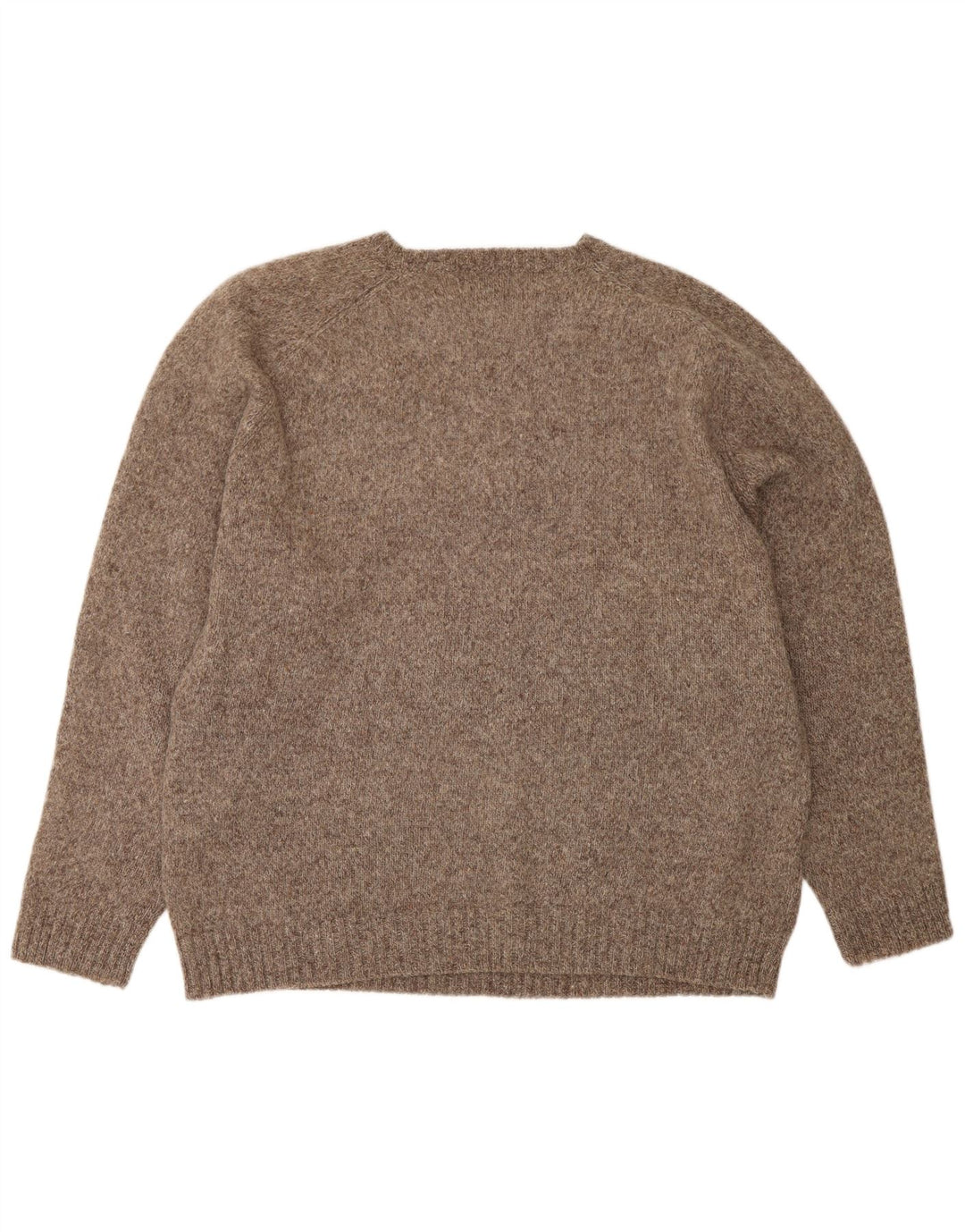 KAPPA Pull col rond pour homme 2XL en laine mouchetée marron