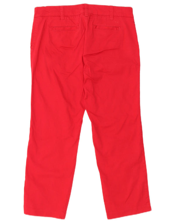Tommy Hilfiger Pantalon court droit pour femme US 4 Small W30 L24 Rouge