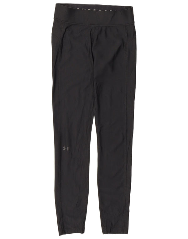 Under Armour Leggings Femme UK 12 Moyen Noir