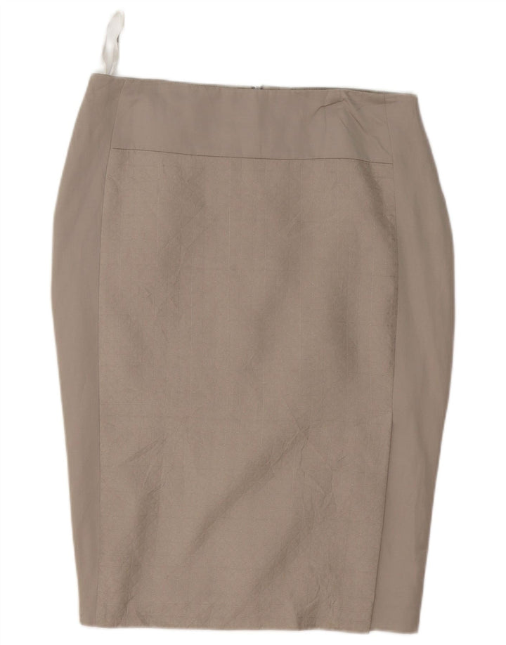 Marks & Spencer Jupe crayon autographe pour femme UK 12 Medium W32 Gris