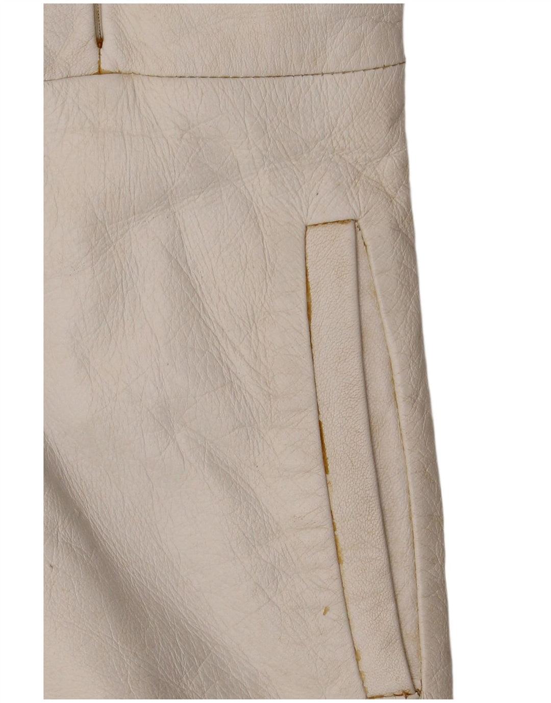 CONBIPEL Veste en cuir à capuche pour femme IT 42 Cuir blanc moyen