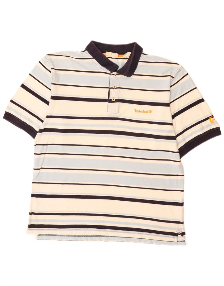 TIMBERLAND Polo Homme XL Coton Rayé Multicolore