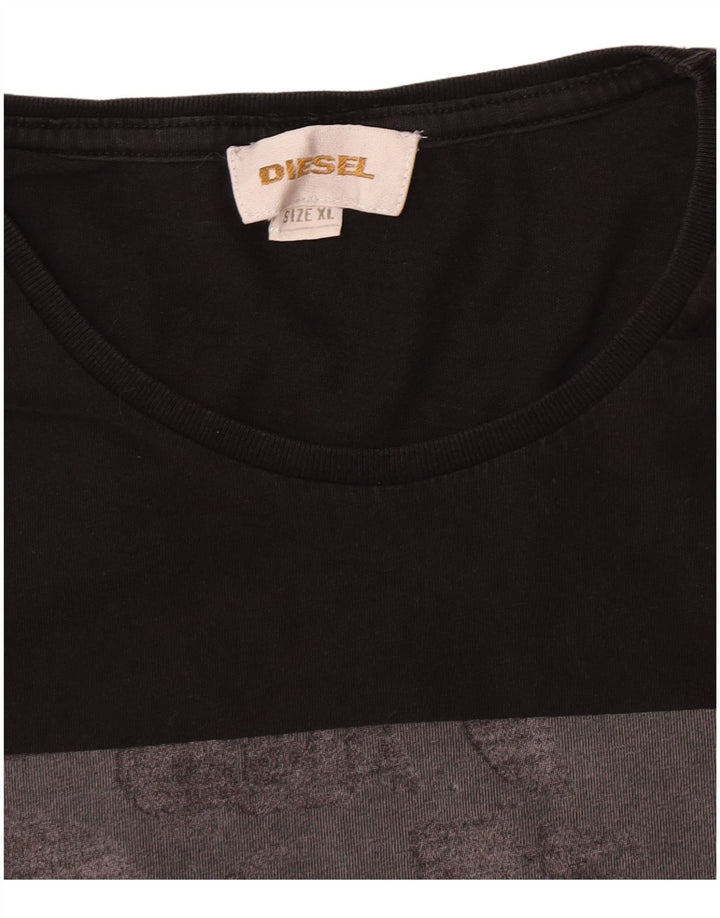 Diesel T-Shirt Graphique Homme XL Noir