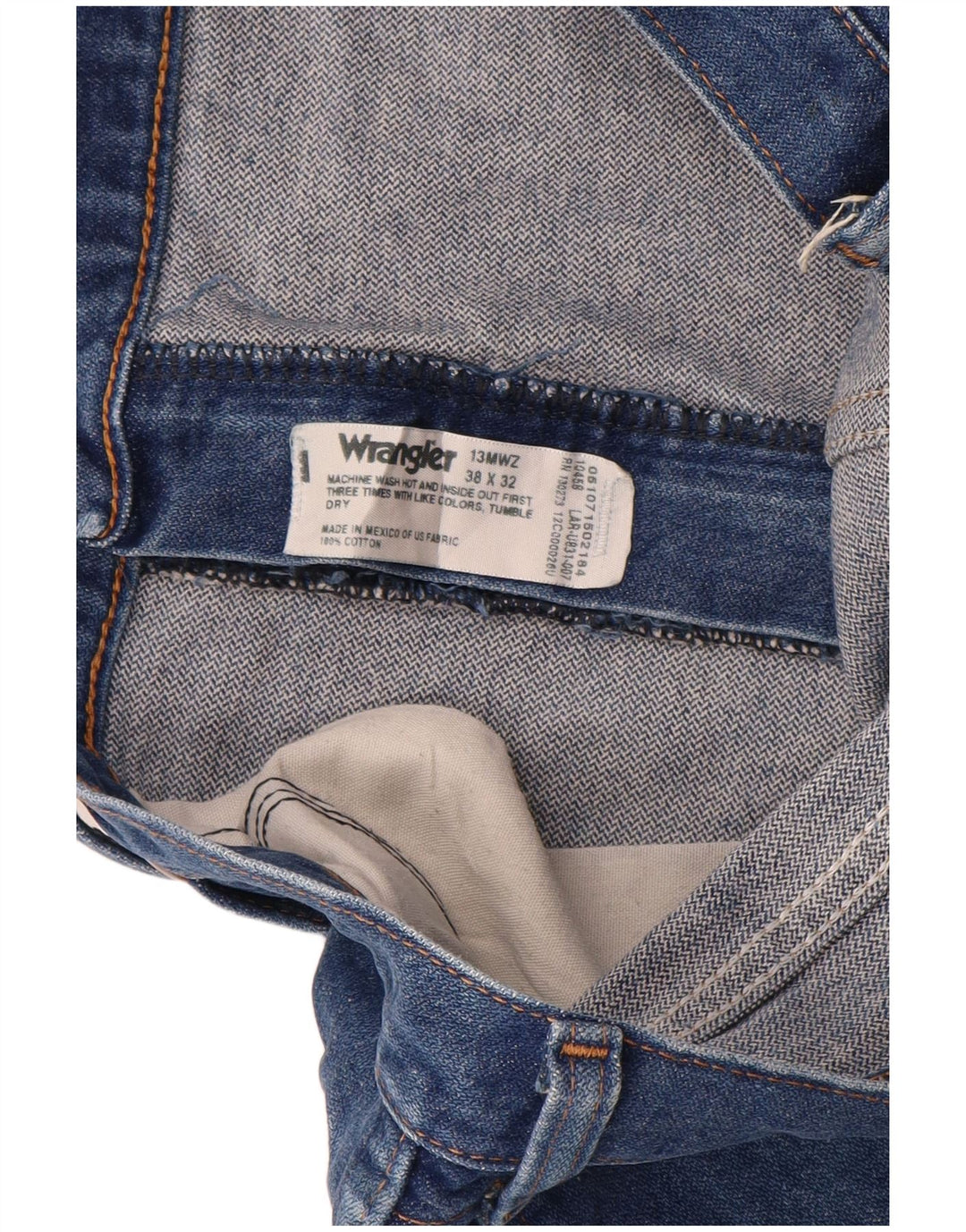 WRANGLER Short en Jean Homme W38 XL Bleu Coton