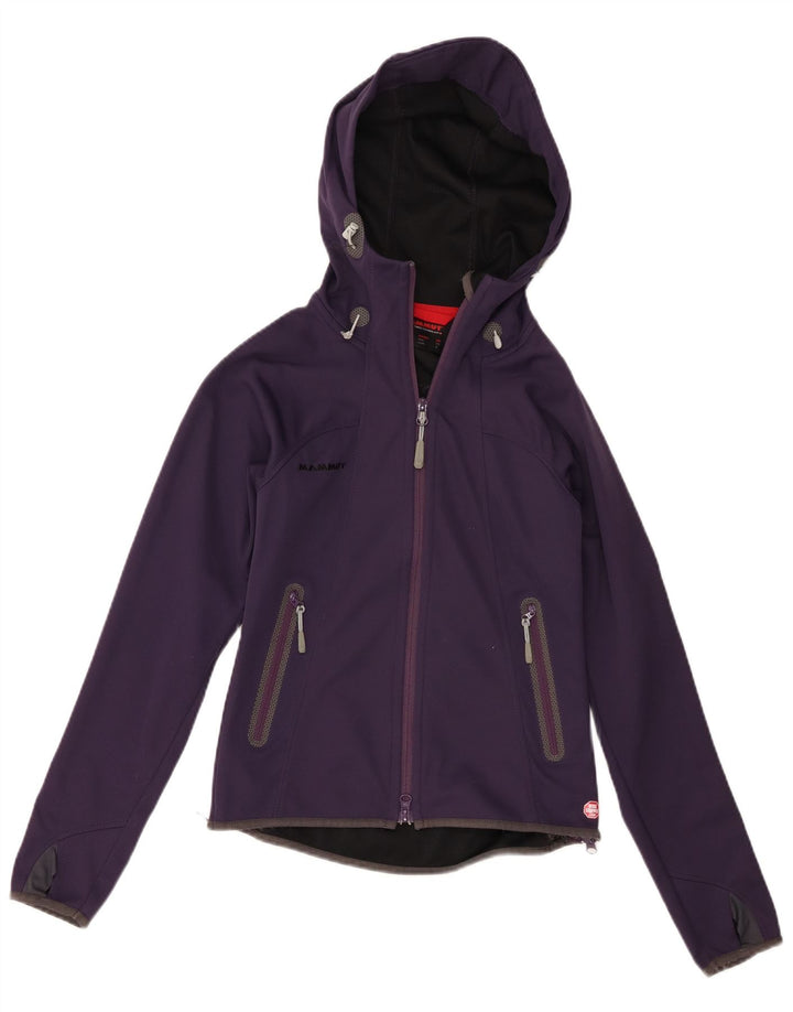 Mammut Veste de survêtement à capuche pour femme UK 6 XS Violet Polyester