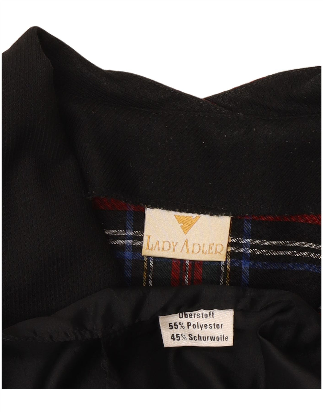 Adler Robe fourreau pour femme UK 46 Grand carreaux multicolores en polyester