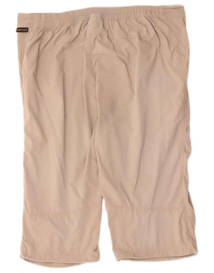 Jack Wolfskin Bermuda Femme UK 12 Medium W34 Kaki Polyamide