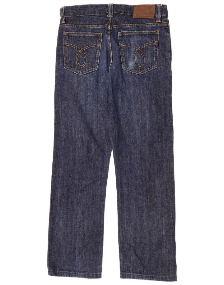 Calvin Klein Jean droit femme W33 L31 bleu marine