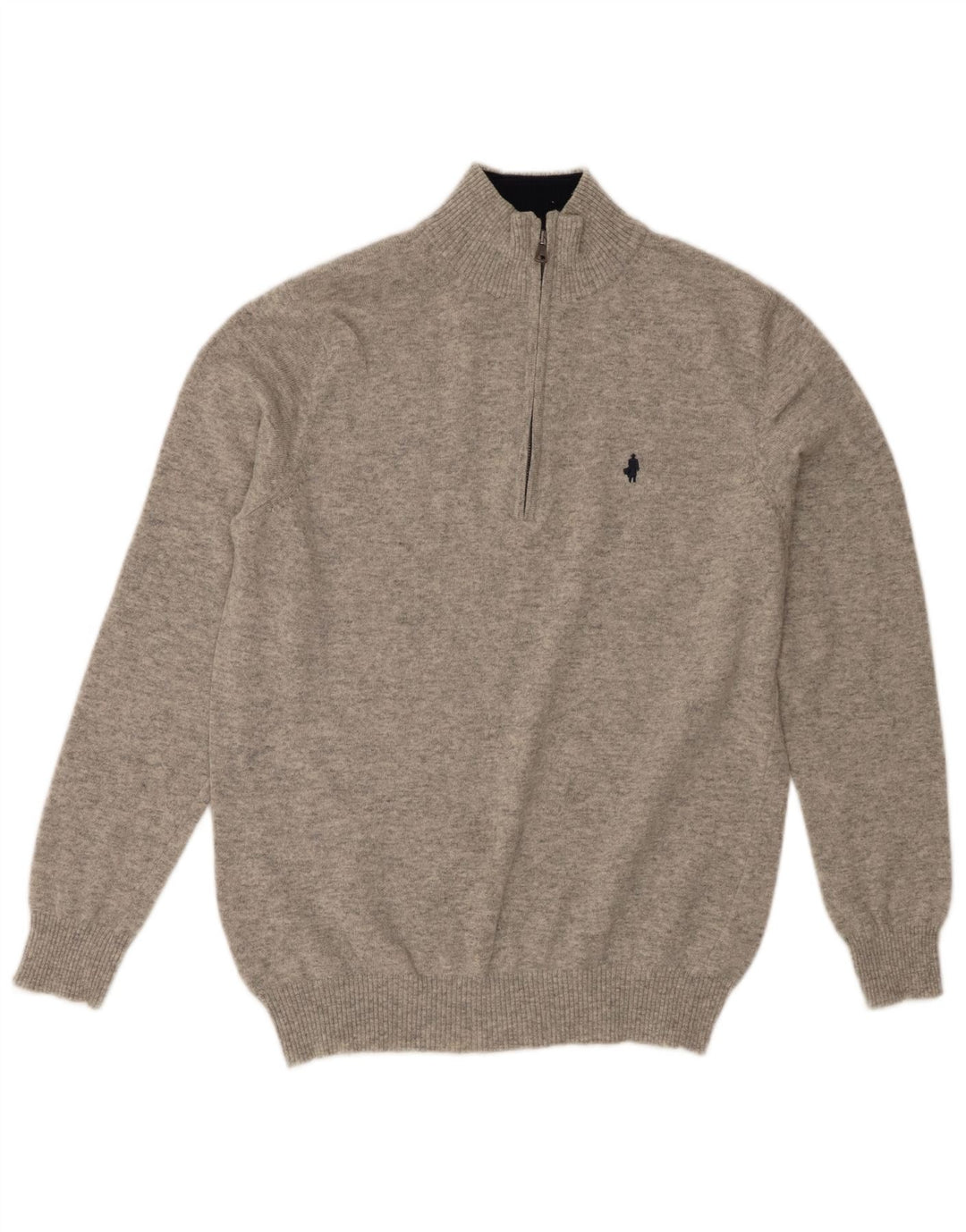 Marlboro Classics Pull col zippé homme gris moyen moucheté