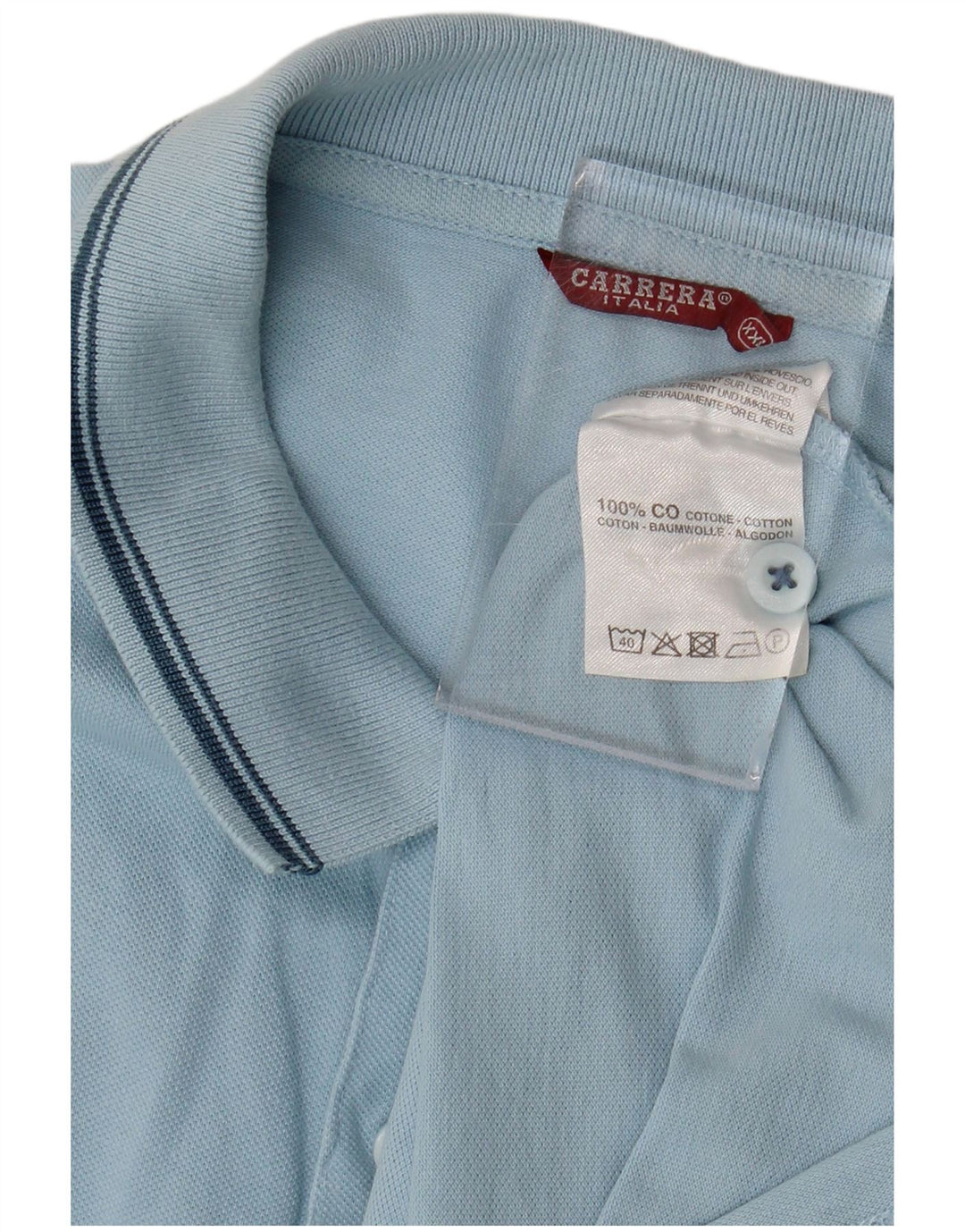 CARRERA Polo Homme 2XL Bleu Coton