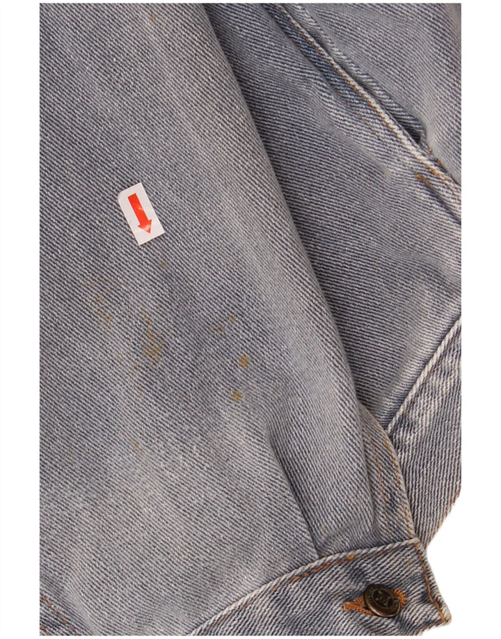 LAURA BIAGIOTTI Veste en jean pour femme UK 16 Large Bleu