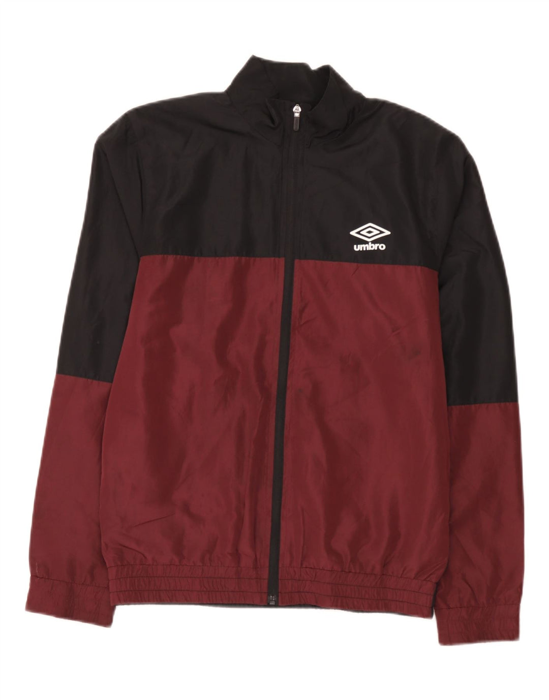 Umbro Veste de Survêtement Graphique Homme Petit Bordeaux Colorblock Polyester
