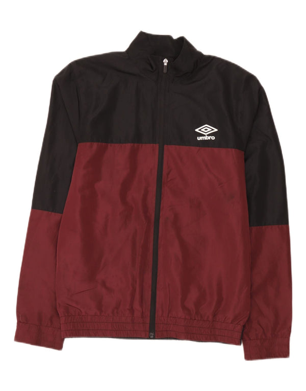 Umbro Veste de Survêtement Graphique Homme Petit Bordeaux Colorblock Polyester