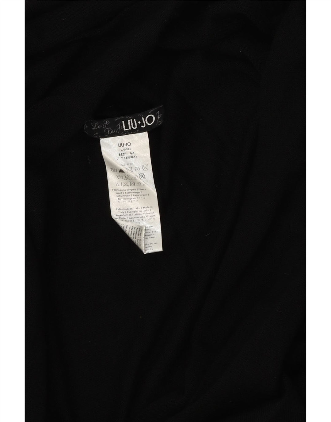 LIU JO Womens Roll Neck Long Sleeve Jumper Dress IT 42 Medium Black