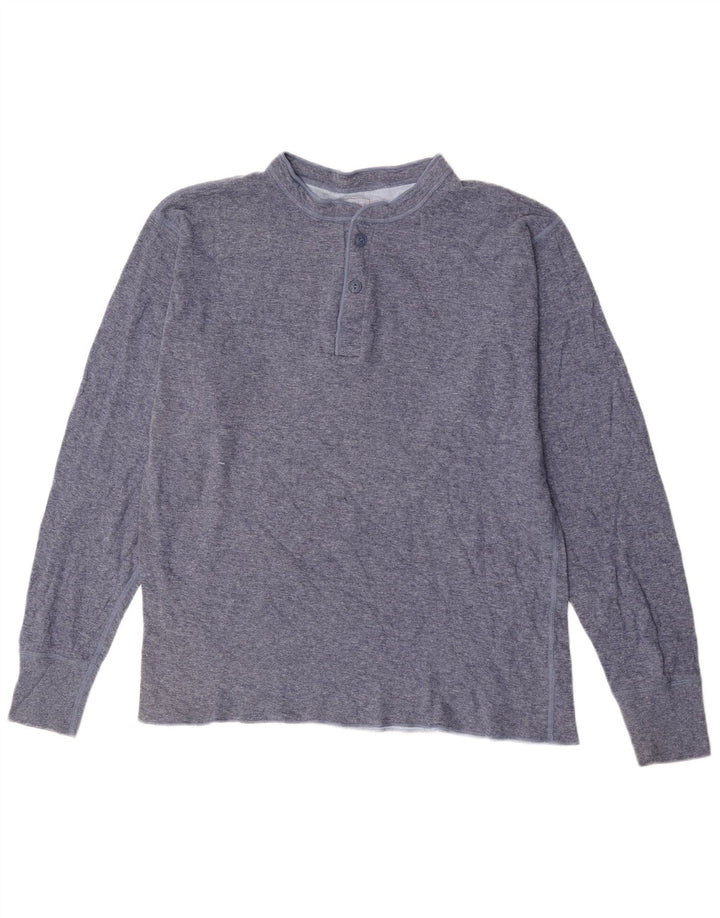 L.L.Bean Haut Homme Manches Longues Grand Coton Bleu