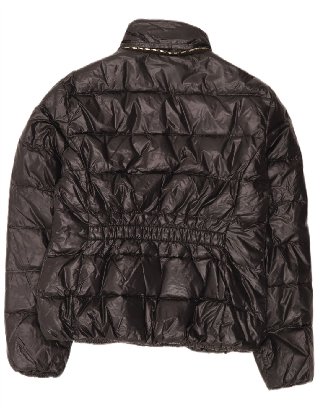Zara Veste matelassée pour femme UK 14 Large Noir