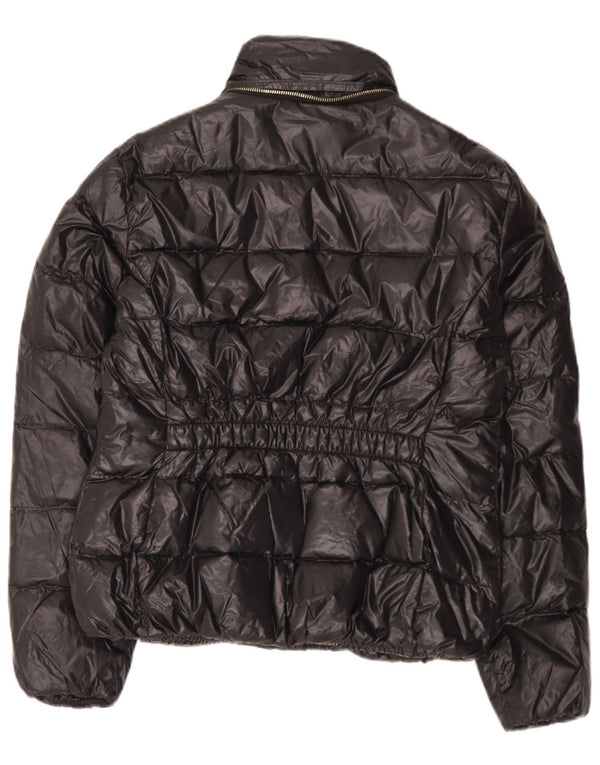 Zara Veste matelassée pour femme UK 14 Large Noir