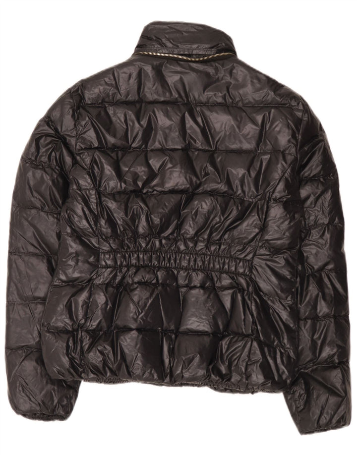 Zara Veste matelassée pour femme UK 14 Large Noir