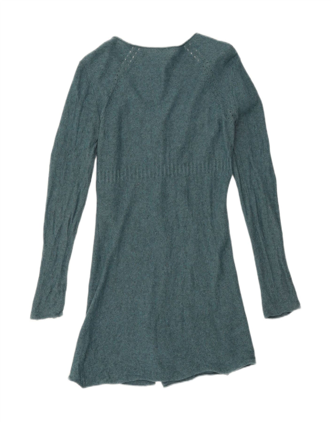 WHITE STUFF Womens Longline Cardigan Sweater UK 10 Small Green Viscose Vintage White Stuff and Second-Hand White Stuff from Messina Hembry 