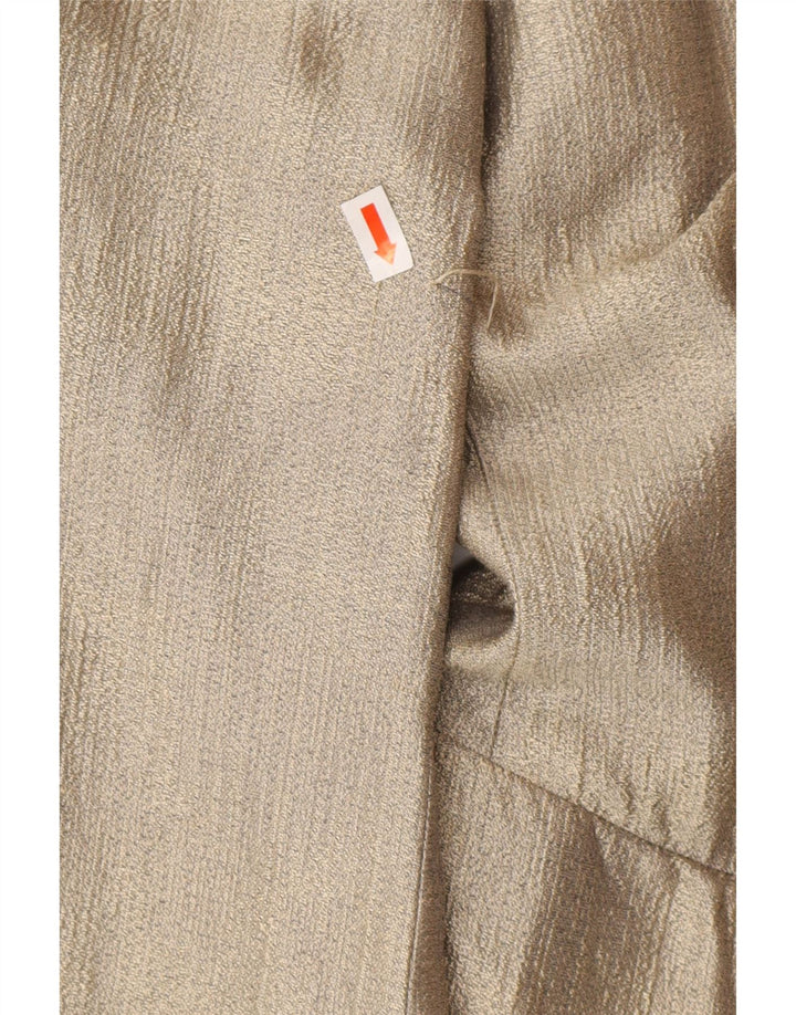 ESCADA Veste blazer longue à 1 bouton pour femme Elements EU 36 Small Doré