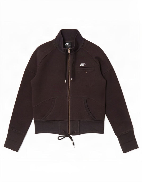 Veste de survêtement Nike pour femme UK 8/10 Petit coton noir