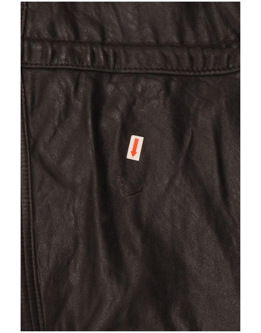 Veste en cuir homme vintage UK 44 2XL Cuir noir