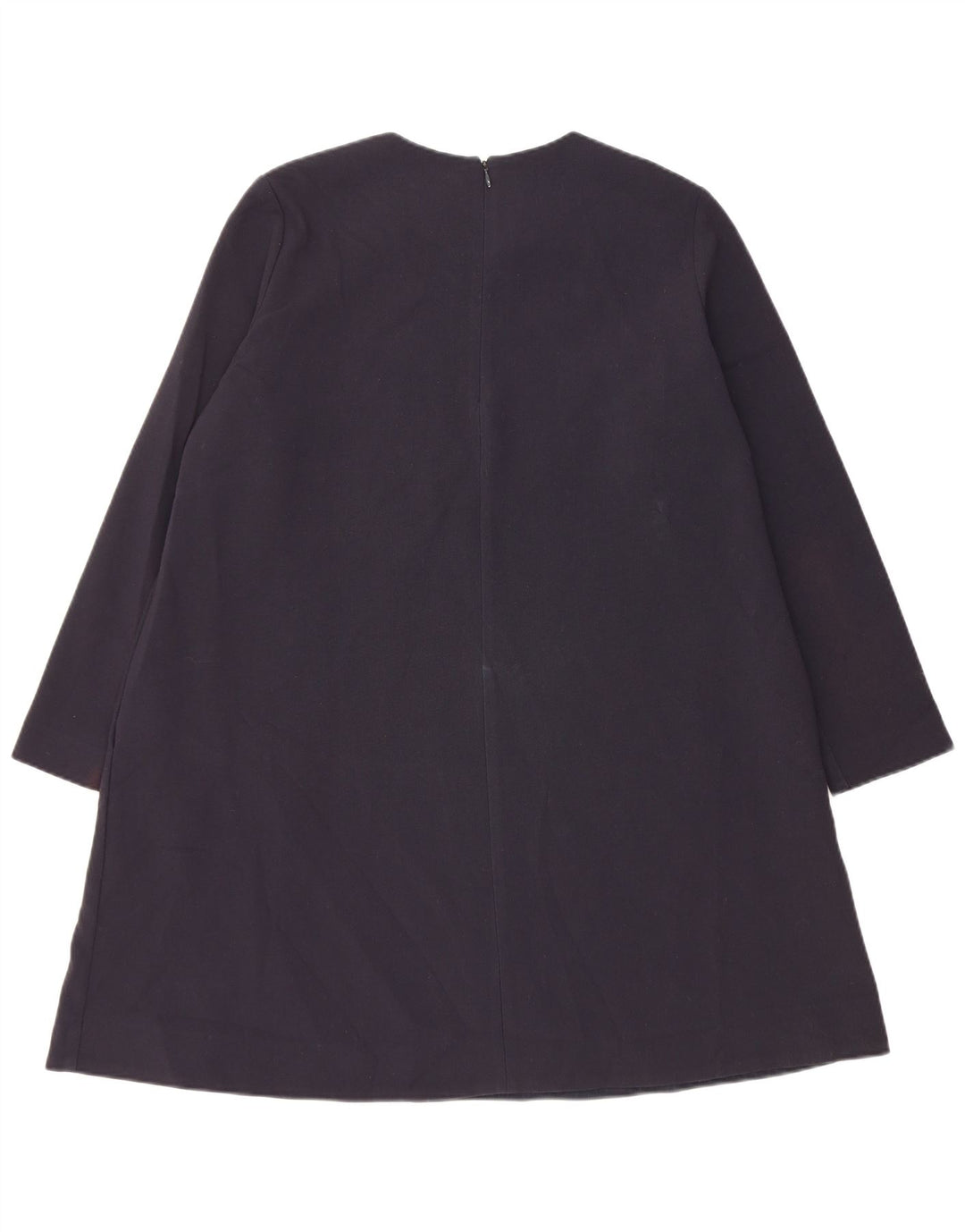 Cos Robe trapèze à manches longues pour femme EU 38 Bleu marine moyen Polyester