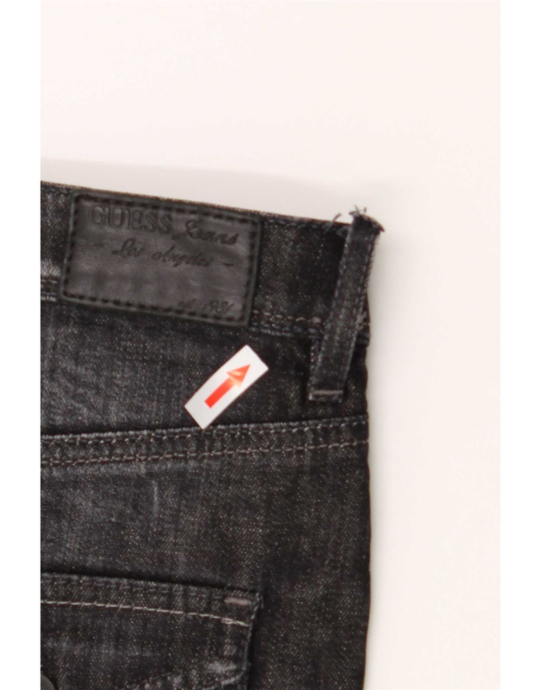 Guess Jupe en Jean Femme W27 Petit Coton Noir
