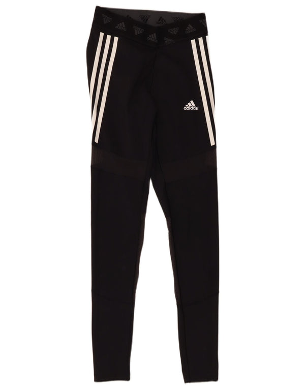 Adidas Aeroready Graphic Leggings pour femme UK 8/10 Petit Noir