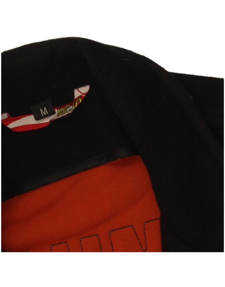 Kejo Veste blazer graphique à 3 boutons pour homme UK 38 en laine noire moyenne