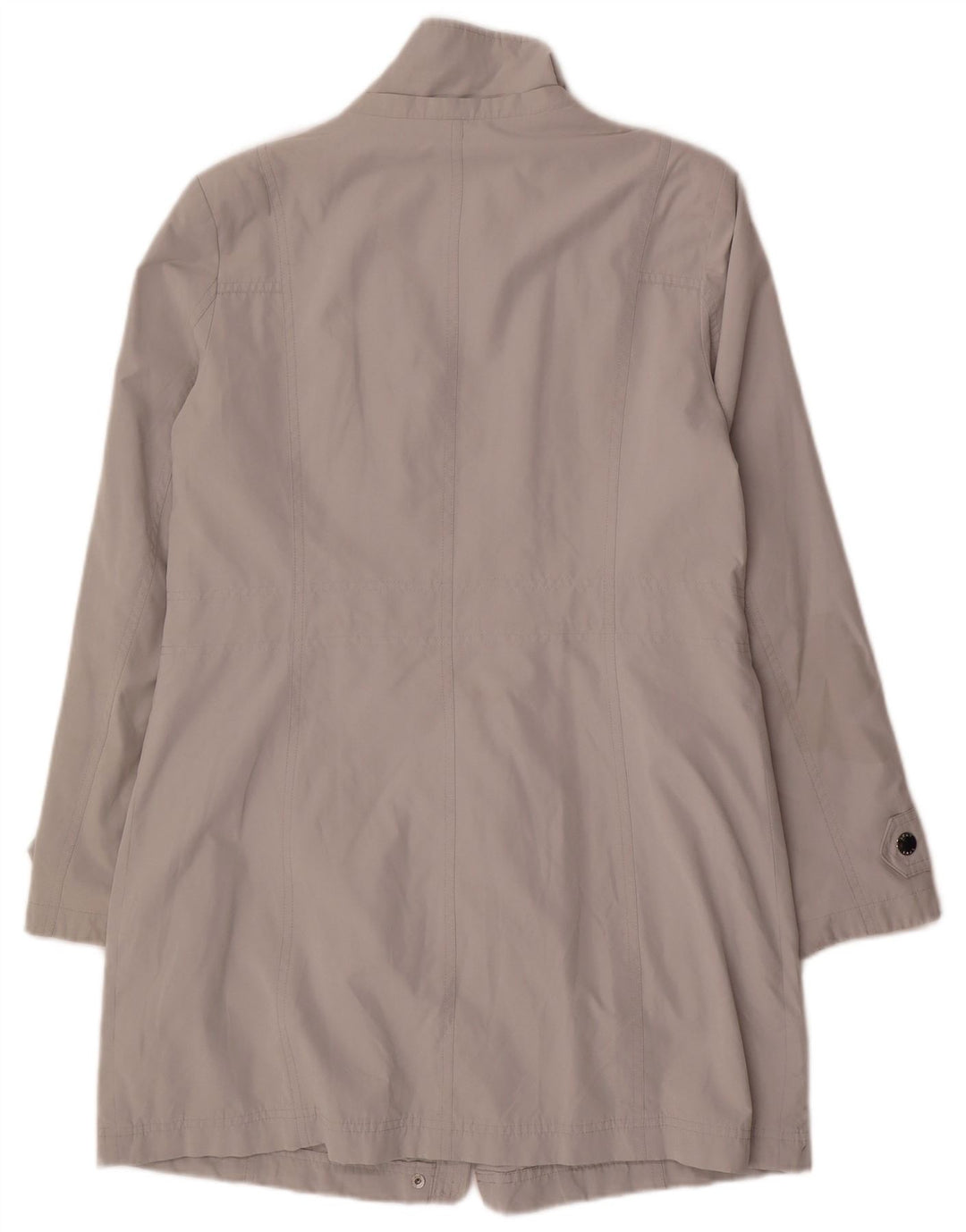 Dkny Trench Coat Femme UK 44 Gris Moyen Polyester