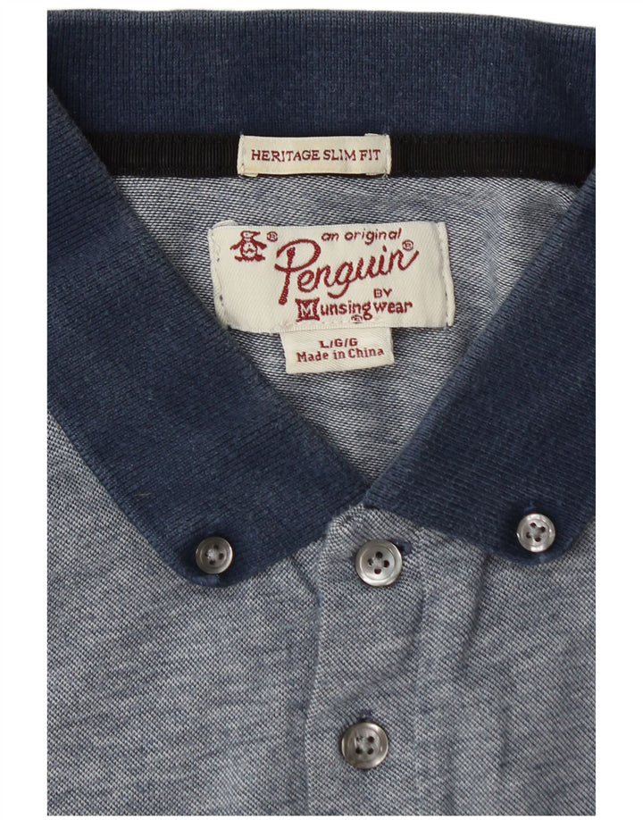 PENGUIN Polo Heritage Slim Fit Homme Bleu Marine Large