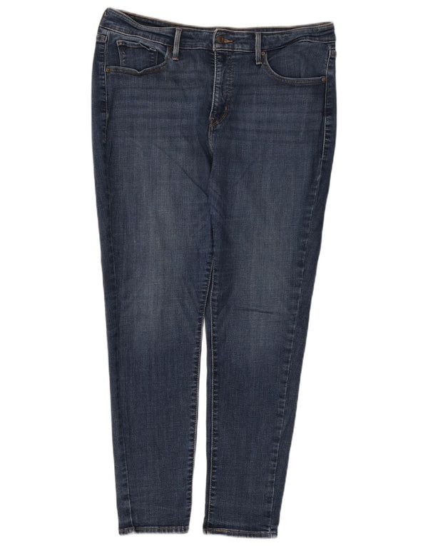 Levi's Jean skinny façonnant pour femme US 18 2XL W36 L30 Bleu marine Coton