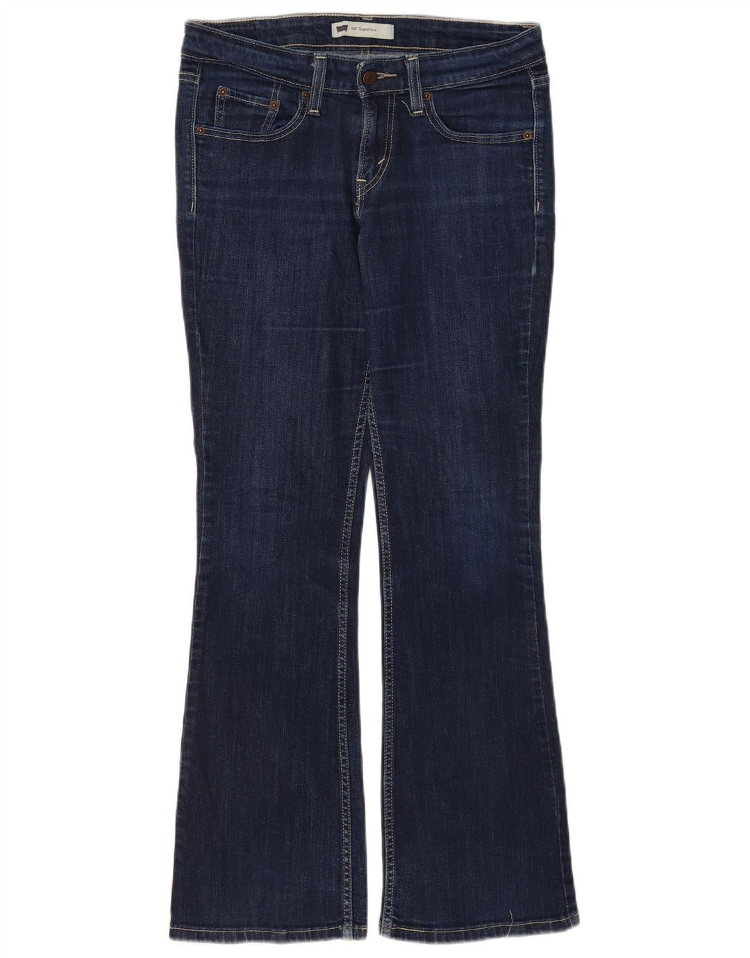 Levi's Jean Bootcut 518 Super Low Femme US 7 Medium W30 L30 Bleu Marine