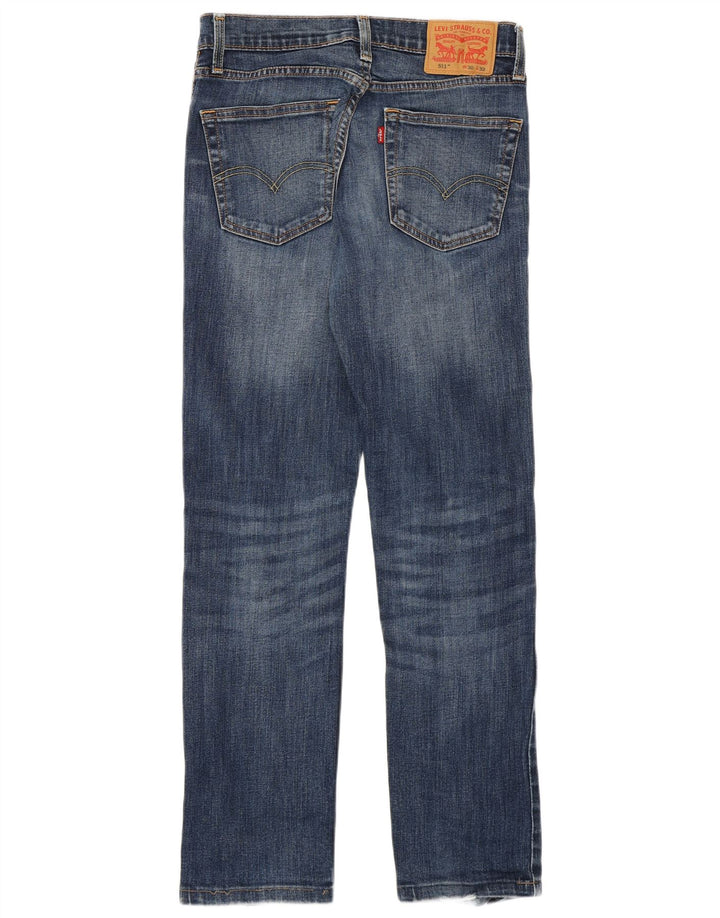 Levi's Jean Slim 511 Distressed W30 L29 Homme Bleu Coton