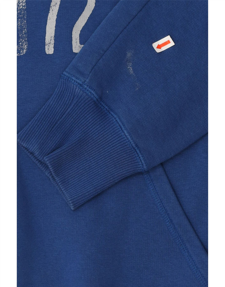 NIKE Pull à capuche graphique pour homme en coton bleu moyen