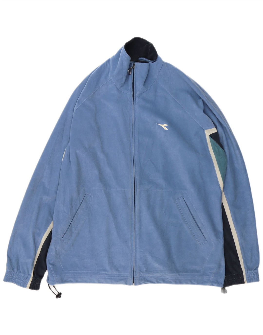 DIADORA Veste de survêtement coupe ample pour homme UK 40 Bleu moyen Colourblock